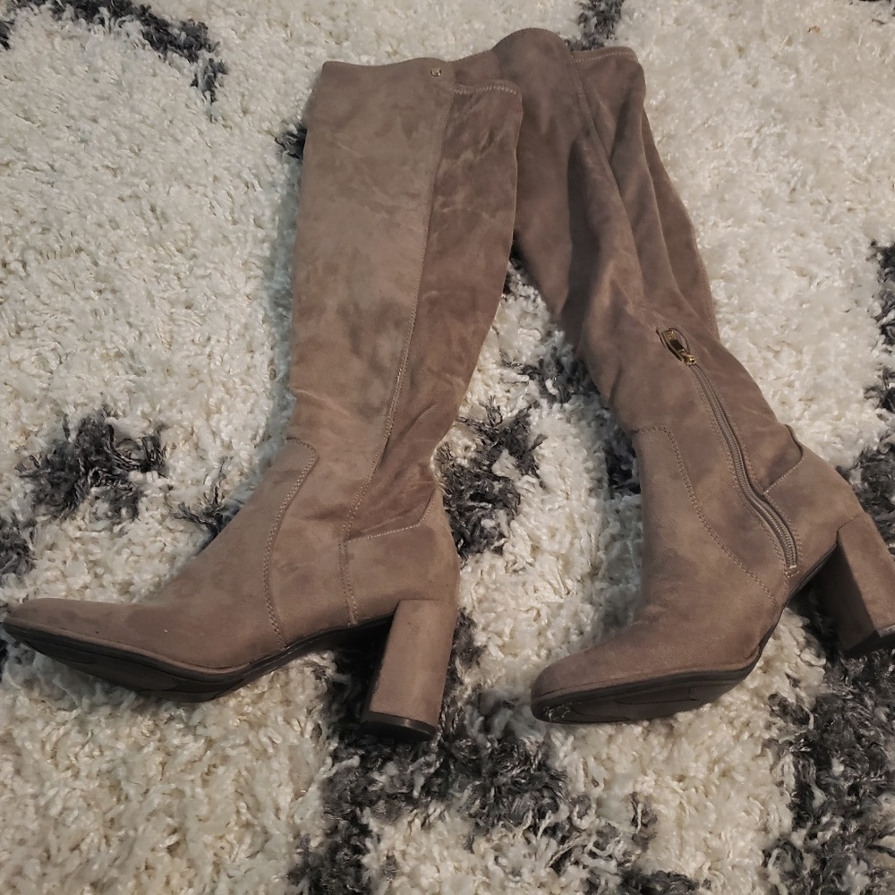 Liz Claiborne over the knee suede boots